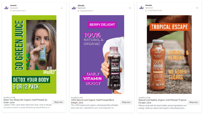 AllWello Juice Product Ad